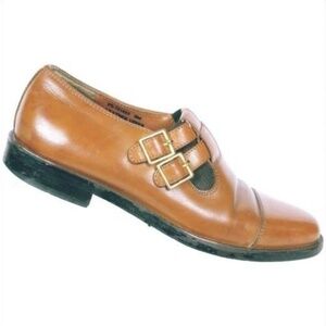 Fratelli Footwear Mens Brown Monk Strap Loafers Size 8M